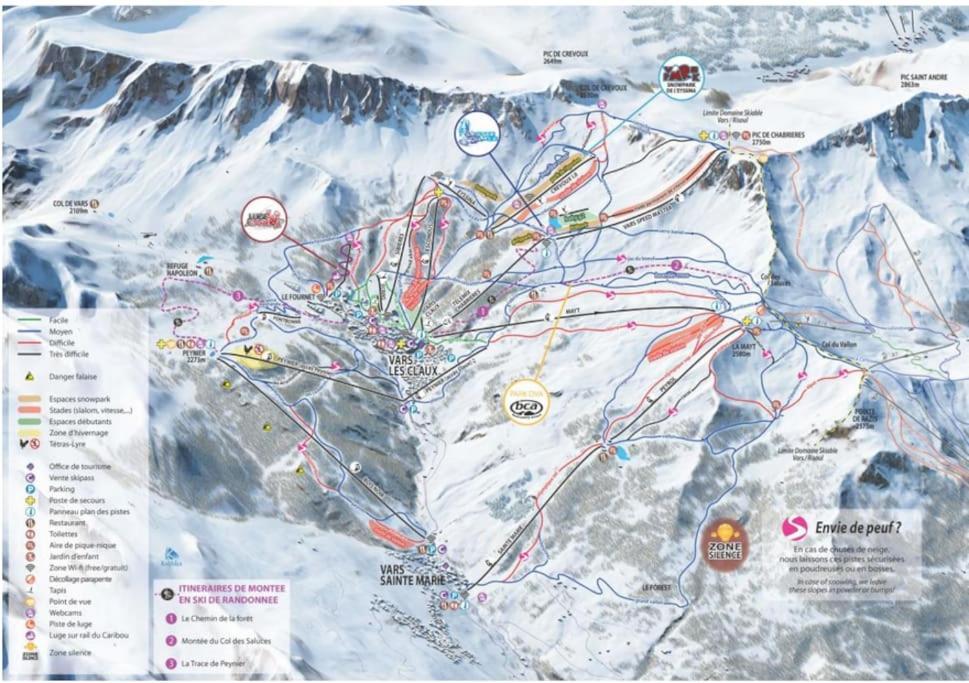 Appartement Duplex Avec Belle Terrasse Au Pied Des Pistes Vars (Hautes-Alpes)